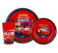 Lulabi Cars Neon Set 3 Pezzi Pappa, Bimbo, Polipropilene