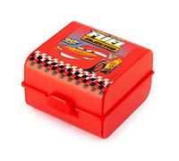 Lulabi Disney Cars - Porta almuerzo con cubiertos, polipropileno, 3 compartimentos