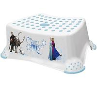 LULABI DISNEY FROZEN Taburete antideslizante para niños de Frozen, escalón, peldaño de Disney, reposapiés, muebles y accesorios para habitación infantil, estable, seguro y resistente, Blanco