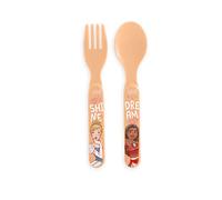 Lulabi Disney Princess Set Cucchiaio e Forchetta in Polipropilene