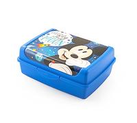 Lulabi Fiambrera infantil Mickey Cosmo - Licencia oficial Disney - Polipropileno decorado - 17 x 13 x 6 cm - BPA Free