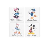 Lulabi - Juego de 4 adhesivos cuadrados antideslizantes con dibujos de Disney, 10 x 10 cm