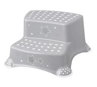 Lulabi Lulabi Stars Taburete de polipropileno, 2 peldaños, gris - 4900 g
