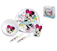 Lulabi Minnie Simply - Juego de 5 piezas para niña, melamina, 1,8 kg