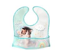 Lulabi Peva - Babero con bolsillo, diseño de Puppies, color azul