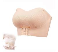 LULAND Sujetador sin Tirantes con Cierre Frontal, para Mujeres de Busto Grande Sujetador sin Tirantes de Encaje Sujetador Bandeau Antideslizante sin Tirantes (Medium,Skin Color)