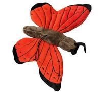 LuLezon Peluche de Mariposa Realista - Rellenos de Mariposa de 30 centímetros - Peluche y Juguetes de Almohada de Barro Suave - Juguetes de Peluche de Polilla Lindos Regalos para niños y niñas (Rojo)