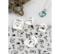 lulir Pegatinas para Uñas Perritos Kawaii Animales Dibujo Lineal de Trazos