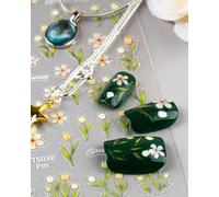lulir Pegatinas para Uñas - Susurros de Primavera, Pegatinas Uñas Flores, Nail Stickers Uñas, Decoración de Uñas para Manicura DIY y Salón (Flores Blancas y Tulipanes Amarillos)