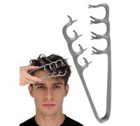 lulir Peine Texturizador Hombre Mejorado 1 Pieza, Peine de Textura de Estilo, Texture Comb Dientes Anchos Triple para Máximo Volumen de Raíces, Peine Moldeadora para Flequillo y Cabello Rizado - Gris