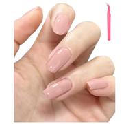 lulir Uñas de Gel Pegatinas 16Pcs, Gel Semicurado para Uñas UV/LED, Pegatinas Uñas Semipermanente Invierno, Fácil de Aplicar, con Pinzas Incluida, Manicura Casera DIY y Uso Diario - Rosa Papir