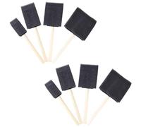 LuLiyLdJ Pincel, Juego de Pinceles, Pincel para Pintar Paredes, Pinceles de Esponja, Herramientas de Pintura para Dibujo, Pintura de Graffiti para niños, 4 tamaños: 7 cm, 5 cm, 4 cm y 2,5 cm, 8 Piezas
