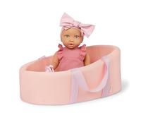 LullaBaby - Accesorio cuna de tela portátil - Muñeca realista de 36m - Tono de piel claro y ojos azul claro - Jugar a simular - Juguete para niños a partir de 2 años