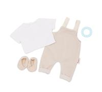 LullaBaby - Conjunto de jersey para bebé - Ropa para muñecas de 36 cm - Elegante conjunto de jersey - Top, zapatos y accesorio mordedor - Juego imaginativo - Juguete para niños a partir de 2 años