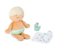LullaBaby - Niño - Baño lavable de 36m Muñeco bebé niño - Cuerpo de felpa suave para jugar con agua real - Cabello rubio y accesorios para la bañera - Niños de 2 años en adelante
