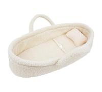 Lullaberry Cozy Dream Moisés para Muñeca - Portador Portátil para Muñeca de Bebé - Se Adapta a Muñecas American Girl u Osos de Peluche de hasta 18"(46cm) - Blanco