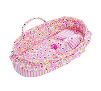Lullaberry Cozy Dream - Moisés portátil para muñecas de hasta 46 cm, almohada suave y hebilla de seguridad, color rosa