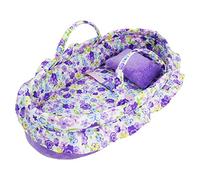 Lullaberry Cozy Dream - Moisés portátil para muñecas de hasta 46 cm, almohada suave y hebilla de seguridad incluidas, color morado