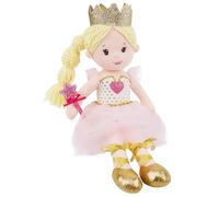 Lullaberry Muñeca de princesa Stella suave de 30 cm, regalo de peluche de princesa para niñas pequeñas, vestido blanco