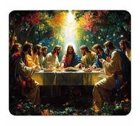 L'Ultima Cena Tappetino Mouse Piccolo 200x150x3mm, Tappetino Scrivania con Bordo Cucito, Mousepad Impermeabile e Antiscivolo, Pratica e Facile da Pulire, Accessori Gaming, Regalo Uomo, Albero I-5405