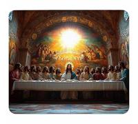 L'Ultima Cena Tappetino Mouse Piccolo 230x180x3mm, Tappetino Scrivania con Bordo Cucito, Mousepad Impermeabile e Antiscivolo, Pratica e Facile da Pulire, Accessori Gaming Regalo, Architettura K-4265
