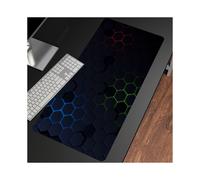 (Lulu (11)-900 x 400 x 4 mm) Alfombrillas de ratón para juegos, Alfombrilla de ratón geométrica grande,