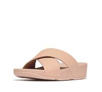 Lulu Cross Slide Sandals Leather