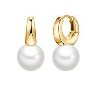 Lulu & Jane Pendientes dorado / blanco perla One Size EUR