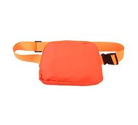 Lulu Riñonera de Nailon, riñoneras, Bolsillos con Cremallera y diseño a Prueba de Polvo, riñonera Cruzada para Adultos al Aire Libre, Nailon 600D (Naranja)