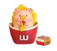 LULU The PLGGY Burgers Serie Caja Ciega Muñeca Móvil Caja Misteriosa Caja Linda Juguete Aleatorio Regalo de Cumpleaños Navidad Decoración de Escritorio Colección Juguetes, 1 PC