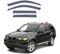 LUlude Deflectores De Aire para BMW X5 E53 1999-2005, CocheViento Cortavientos Ventana Coche Derivabrisas Viseras Deflector