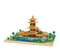 LULUFUN Bloques de construcción, Luna creciente primavera modelo conjunto, chino famoso arquitectura mini bloques Kits, juguetes regalos para niños y adultos 3973pcs