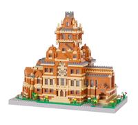 LULUFUN Building Block Set, Memorial Hall World Famous College Model Collection Giocattoli, Mini Blocks Kit per Hobbisti, Regalo per Adulti e Bambini