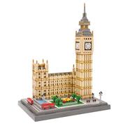 LULUFUN Conjunto de Mini Bloques de Arquitectura Big Ben, Kit de Bloques Modelo London Landmark, Juegos de Juguetes de Modelos coleccionables, Regalos para niños y Adultos 3466 Piezas