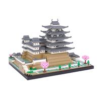 LULUFUN Juego de bloques de construcción, juego de construcción de castillo de Himeji, juego de arquitectura de castillo japonés, juguete educativo para adultos y niños, Navidad, cumpleaños, año nuevo