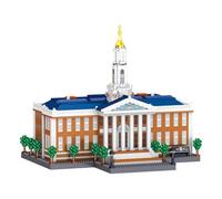 LULUFUN Juego de Ladrillos de construcción de Arquitectura, Juguete de construcción de Escuela de Negocios de fama Mundial, Juguetes de Modelo arquitectónico, Regalos para niños y Adultos