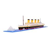 LULUFUN Set de Bloques de Construcción, Set de Bloques para Construir el Modelo del Barco Titanic, Bloques de Construcción Mini DIY, Juguetes Educativos, Regalo para Adultos y Niños (1860 Piezas)