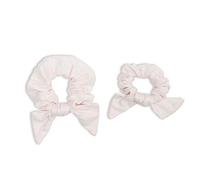 lulujo Juego de 2 coleteros Mommy & Me con diseño de moño, color rosa