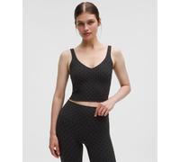 lululemon - Align Tank Top Light Support A/B Cup Flocked para Mujer - Color Negro - Talla 0