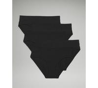 lululemon - Braga de Bikini Underease de Talle Medio Pack de 5 para Mujer - Malla - Color Negro - Talla XL