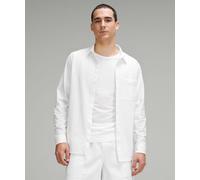 lululemon - Camisa de Manga Larga Commission Bolsillo para Hombre - Algodón Pima - Color Blanco - Talla 2XL