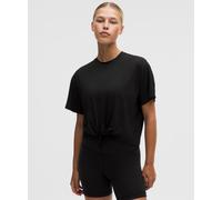 lululemon - Camiseta con Nudo Delantero para Mujer - Color Negro - Talla Mediana