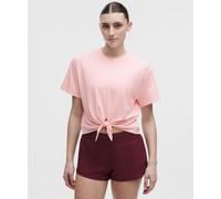 lululemon - Camiseta con Nudo Delantero para Mujer - Color Rosa - Talla XS