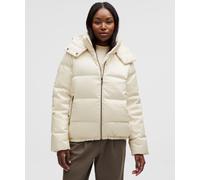 lululemon - Chaqueta de Plumas Wunder Puff con Relleno de 600 Cuins Brillante para Mujer - Color Blanco - Talla 14