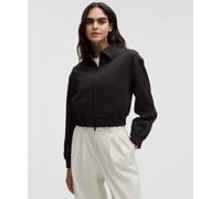 lululemon - Daydrift Bomber Jacket para Mujer - Luxtreme - Color Negro - Talla Mediana