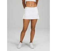 lululemon - Falda de Talle Medio Play Off The Pleats para Mujer - Malla - Color Blanco - Talla 12