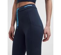 lululemon - Fast and Free High Rise Tight 25" Drawcord para Mujer - Malla - Color Azul - Talla 0
