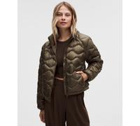 lululemon - Featherweight 900 Down Fill Quilted Jacket para Mujer - Ripstop - Color Cafe/Verde - Talla XL