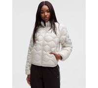 lululemon - Featherweight 900 Down Fill Quilted Jacket para Mujer - Ripstop - Color Gris/Blanco - Talla XL