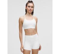 lululemon - Flow y Mid Support Bra B/C Cup para Mujer - Malla - Color Blanco - Talla 14